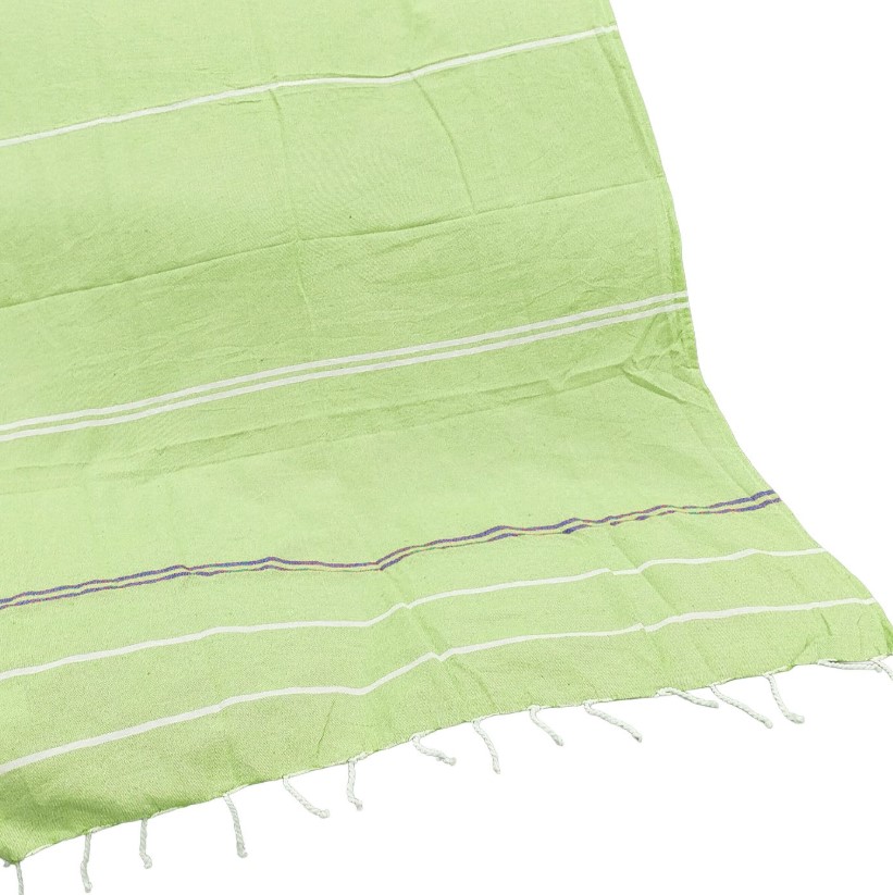 Πετσέτα Θαλάσσης Pestemal Βαμβακερή Green 90x180εκ. Summer tiempo 42-3369 (Ύφασμα: Βαμβάκι 100%, Χρώμα: Πράσινο ) - SUMMER tiempo - 42-3369-green